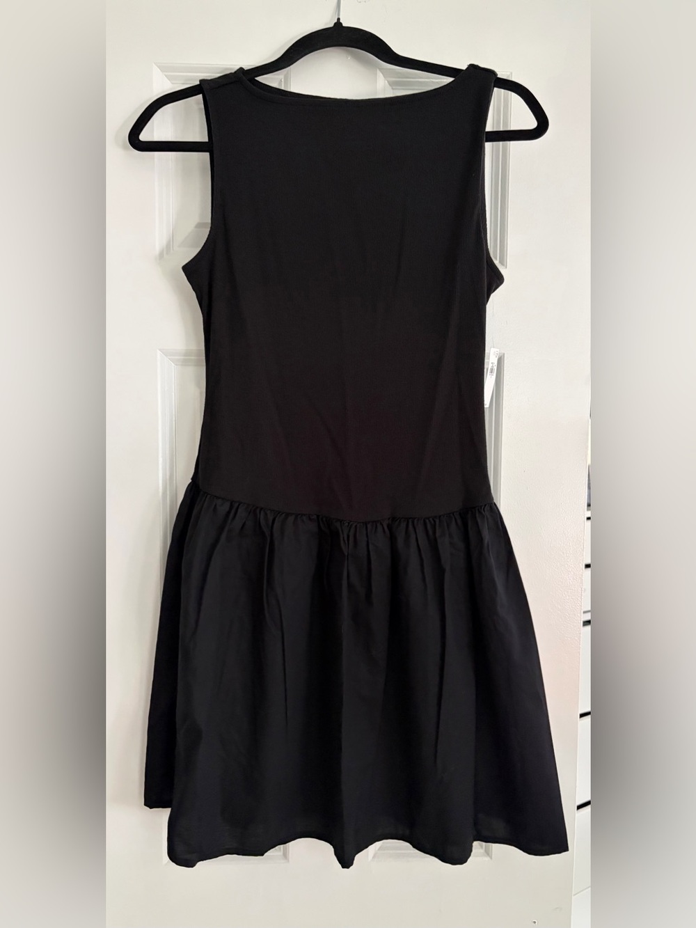 Old Navy Black Sleeveless Drop-Waist Mini Dress